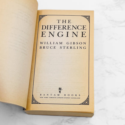 The Difference Engine by William Gibson & Bruce Sterling [FIRST PAPERBACK EDITION] 1992 • Bantam Spectra