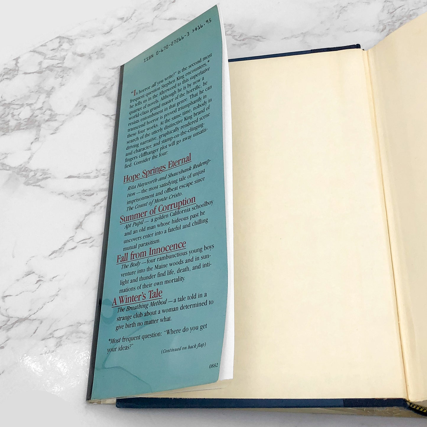 Different Seasons by Stephen King [FIRST EDITION • FIRST PRINTING] 1982 • The Viking Press