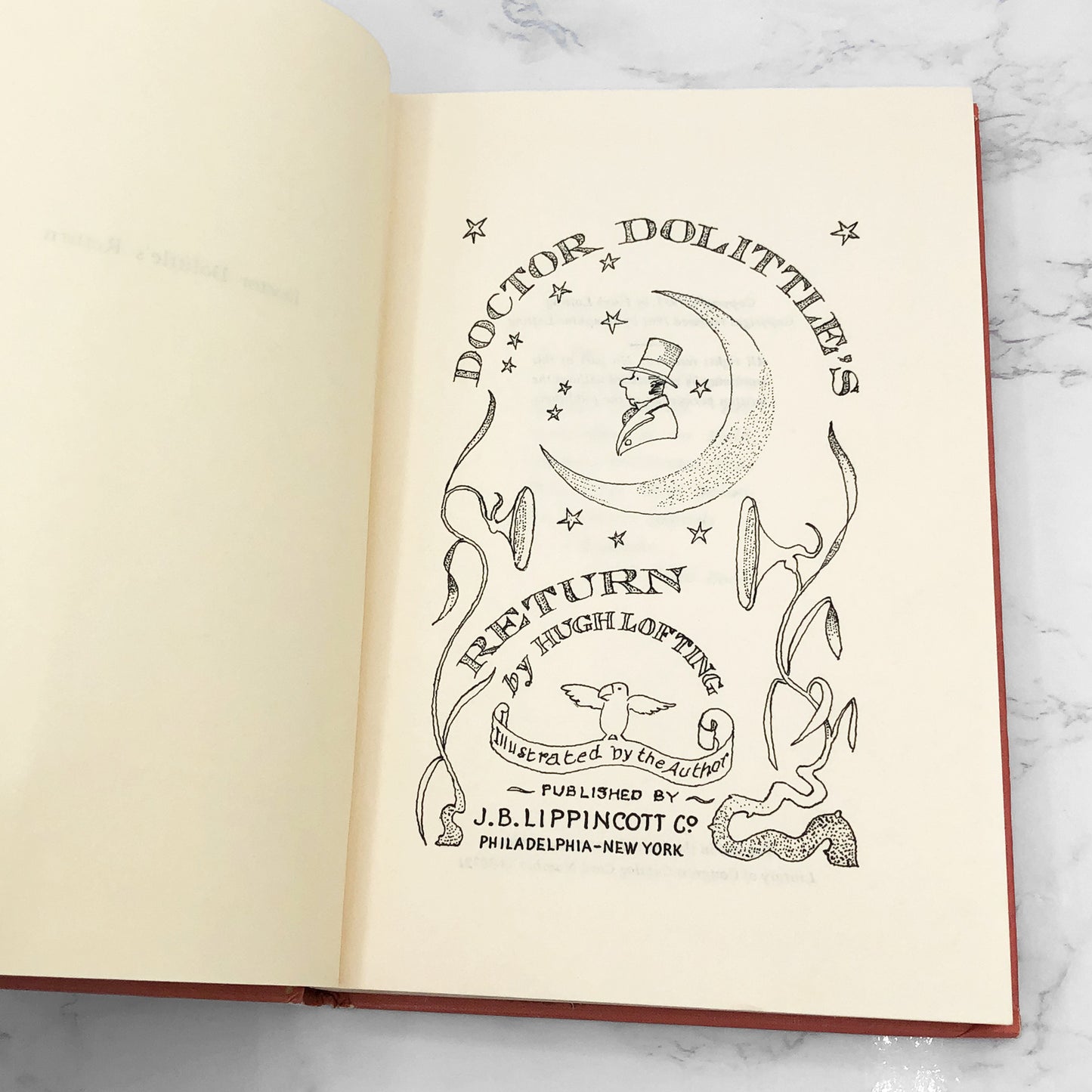 Doctor Dolittle's Return by Hugh Lofting [HARDCOVER RE-ISSUE] 1961 • J.B. Lippincott