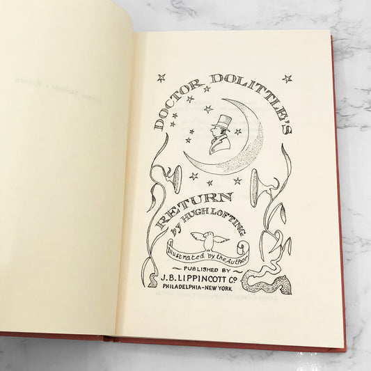 Doctor Dolittle's Return by Hugh Lofting [HARDCOVER RE-ISSUE] 1961 • J.B. Lippincott