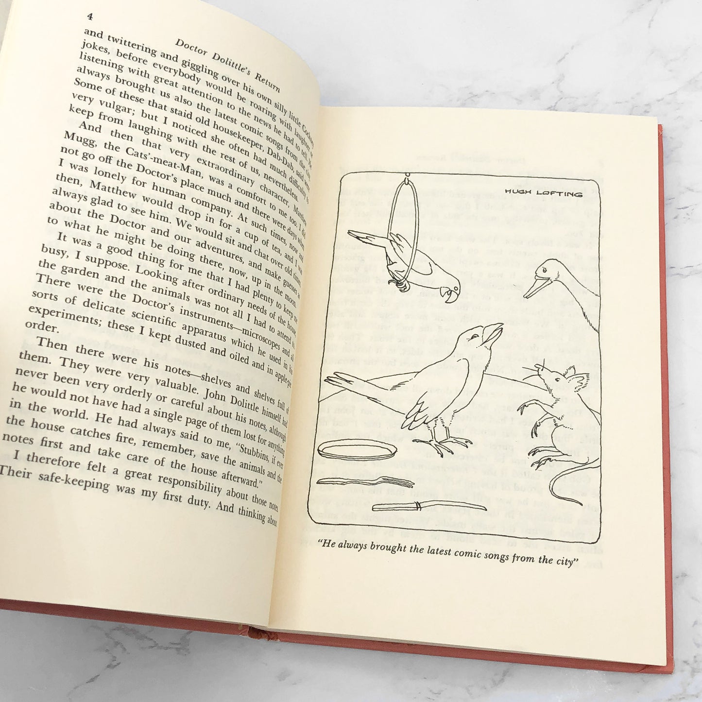 Doctor Dolittle's Return by Hugh Lofting [HARDCOVER RE-ISSUE] 1961 • J.B. Lippincott