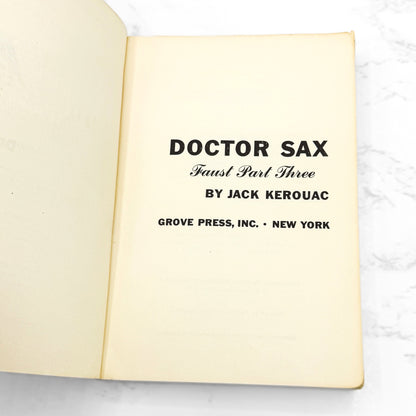 Doctor Sax by Jack Kerouac [FIRST EDITION PAPERBACK] 1959 • Grove Press