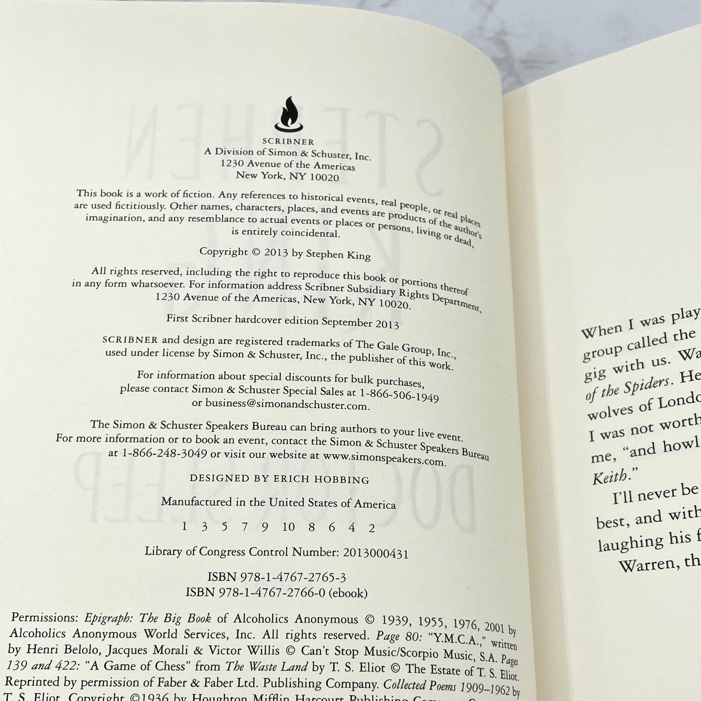 Doctor Sleep by Stephen King [FIRST EDITION • FIRST PRINTING] 2013 • Scribner