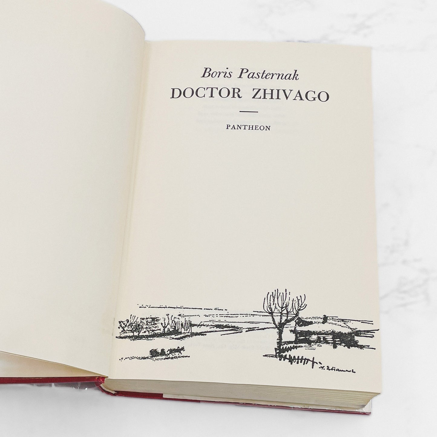 Doctor Zhivago by Boris Pasternak [U.S. FIRST EDITION] 1958 • Pantheon • 7th Print w/ $5 Jacket Price