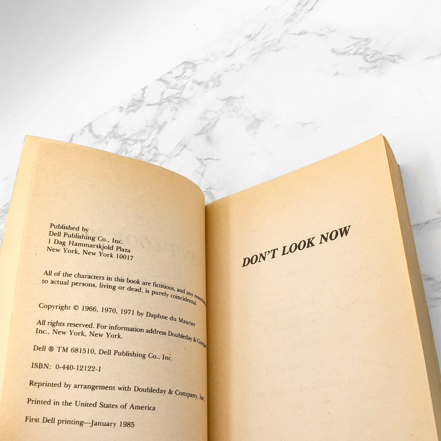 Don't Look Now by Daphne du Maurier [1985 PAPERBACK] • Dell