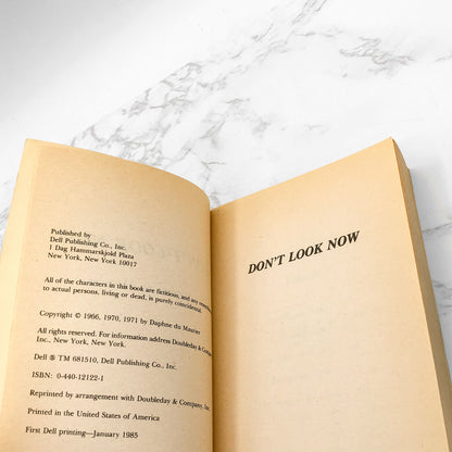 Don't Look Now by Daphne du Maurier [1985 PAPERBACK] • Dell