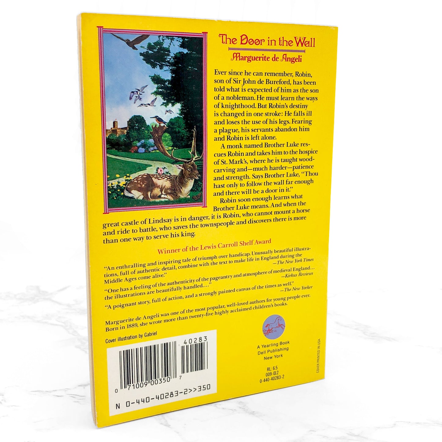 The Door in the Wall by Marguerite de Angeli [TRADE PAPERBACK] 1990 • Dell-Yearling