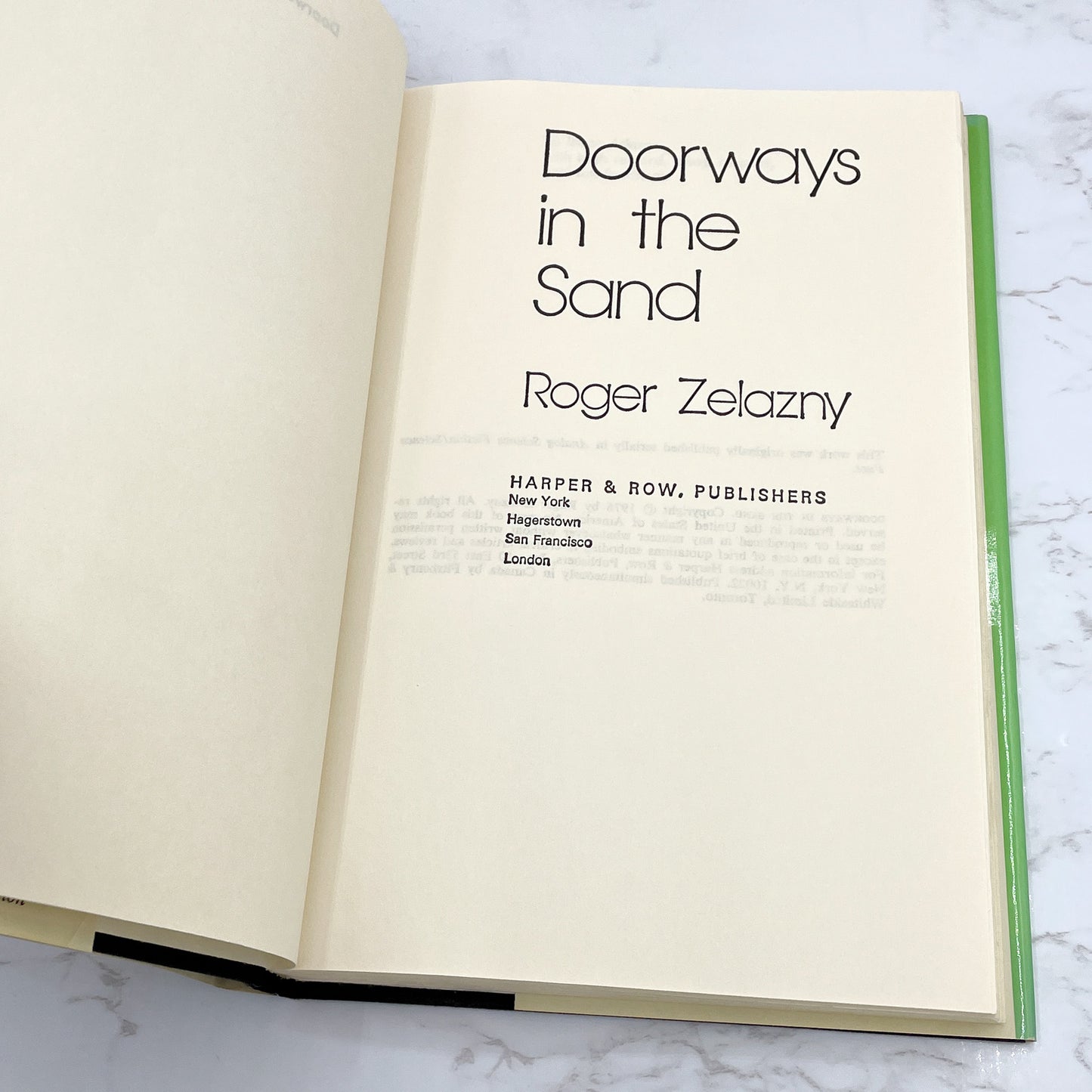 Doorways in the Sand by Roger Zelazny [1976 HARDCOVER] BCE • Harper & Row • Mint!