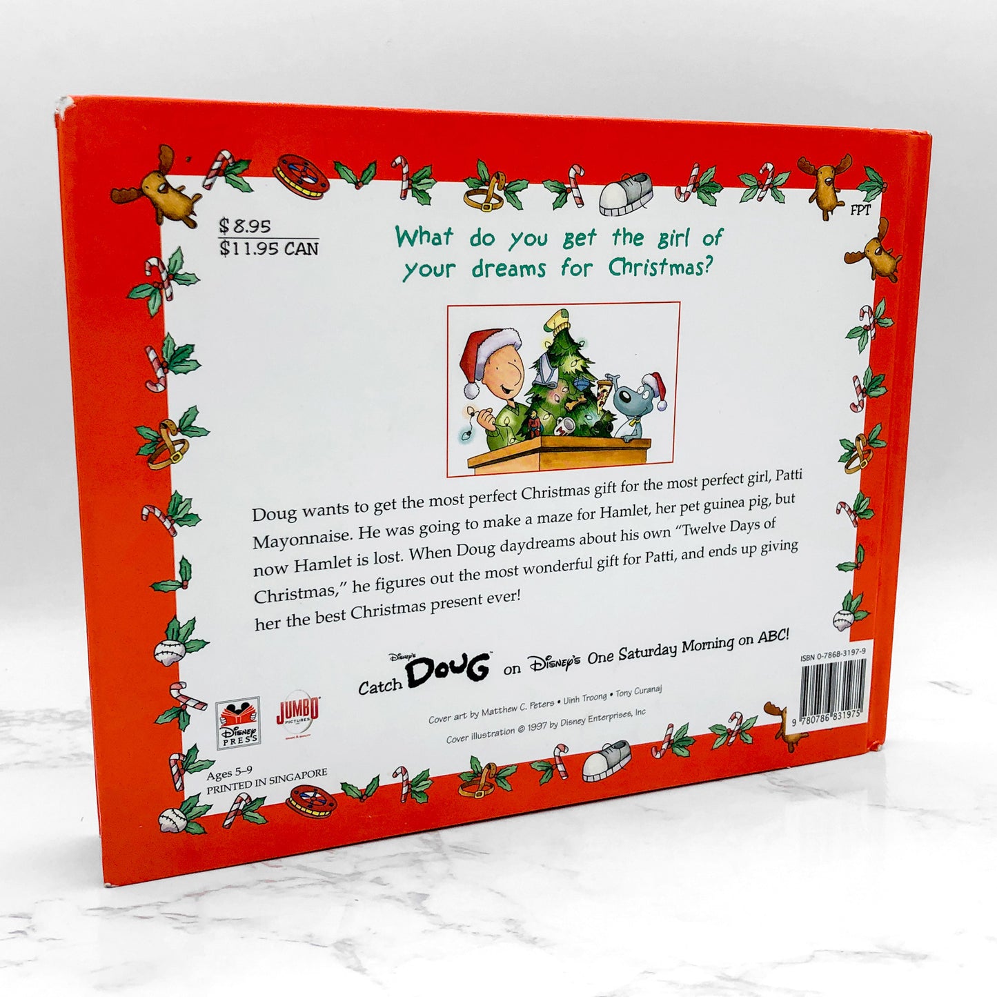 DOUG Twelve Days Of Christmas by Linda K. Garvey [FIRST EDITION] 1998 • Disney Press