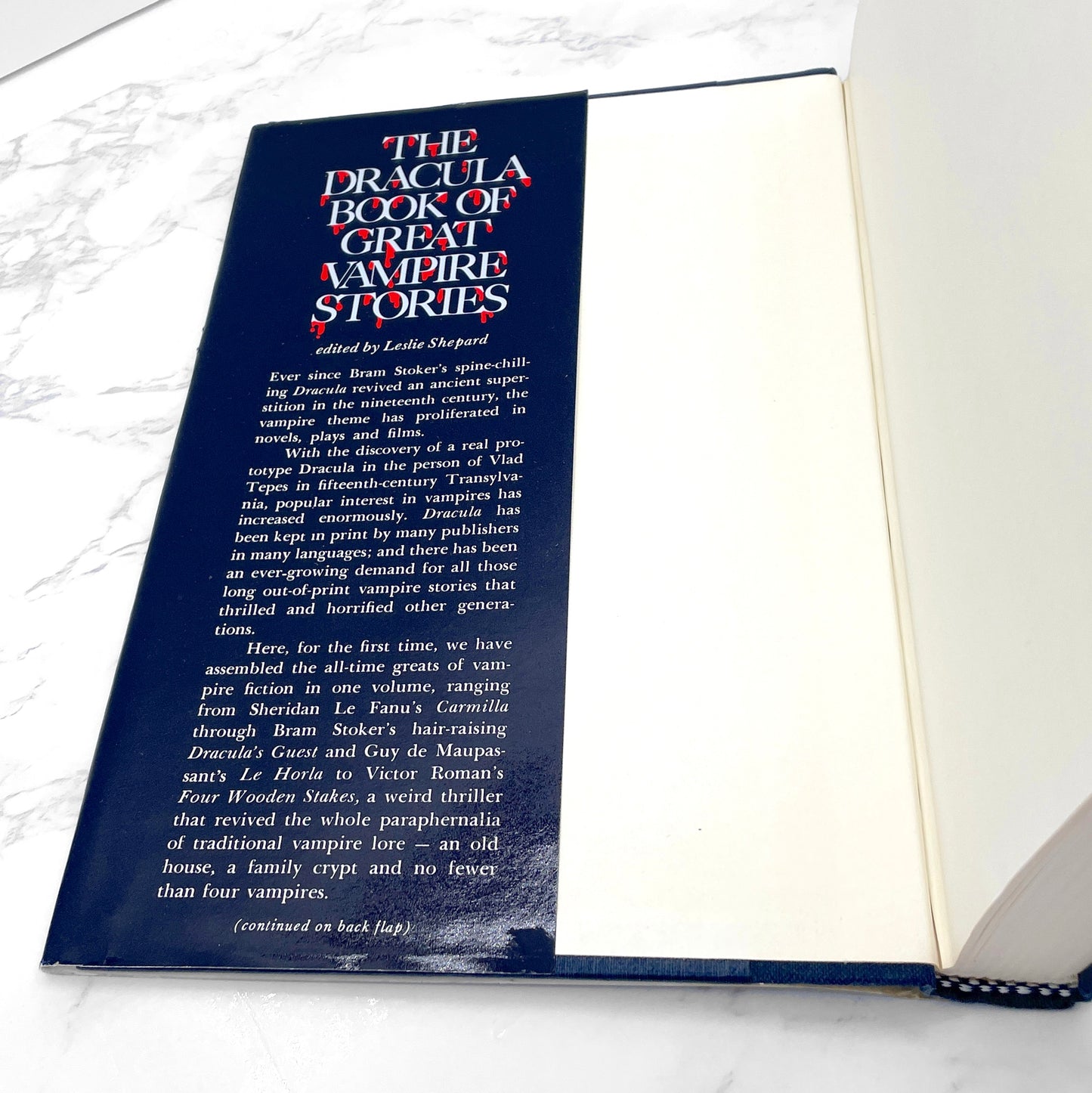 The Dracula Book of Great Vampire Stories edited by Leslie Shepard [1977 HARDCOVER] BCE • The Citadel Press