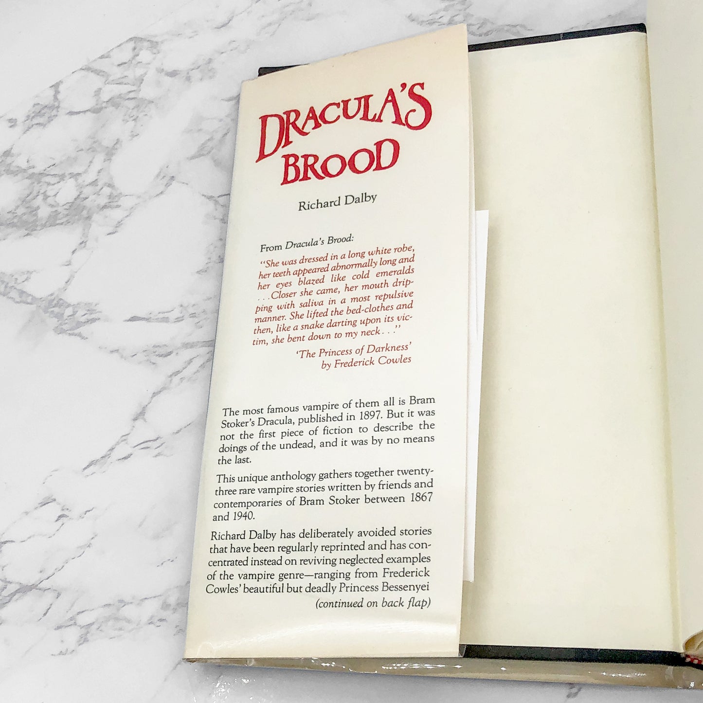 Dracula’s Brood: Neglected Vampire Classics by Arthur Conan Doyle, M.R. James, Algernon Blackwood & Others [FIRST EDITION HARDCOVER] 1991  • Dorset Press