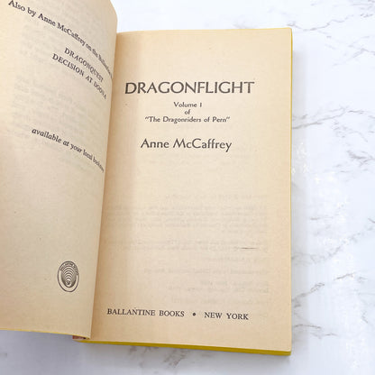 Dragonflight by Anne McCaffrey [1976 PAPERBACK] • Ballantine