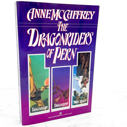 The Dragonriders of Pern (Dragonflight, Dragonquest, The White Dragon) by Anne McCaffrey [FIRST EDITION OMNIBUS] 1988 • Del-Rey