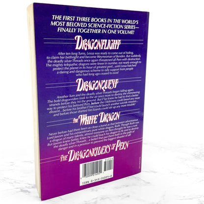 The Dragonriders of Pern (Dragonflight, Dragonquest, The White Dragon) by Anne McCaffrey [FIRST EDITION OMNIBUS] 1988 • Del-Rey