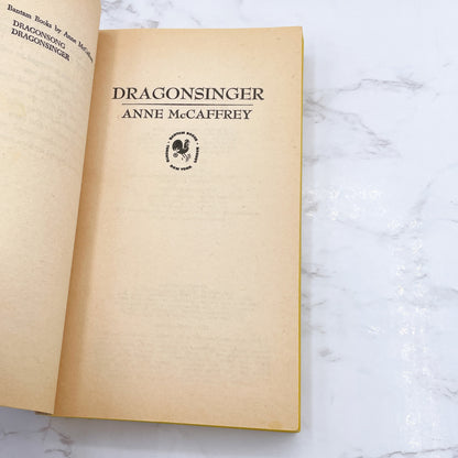 Dragonsinger by Anne McCaffrey [FIRST PAPERBACK PRINTING] 1978 • Bantam