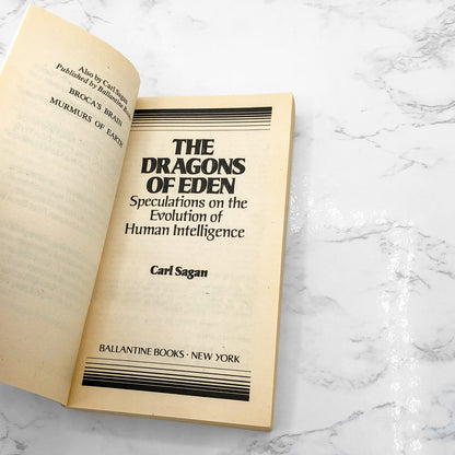 The Dragons of Eden by Carl Sagan [1981 PAPERBACK] • Ballantine