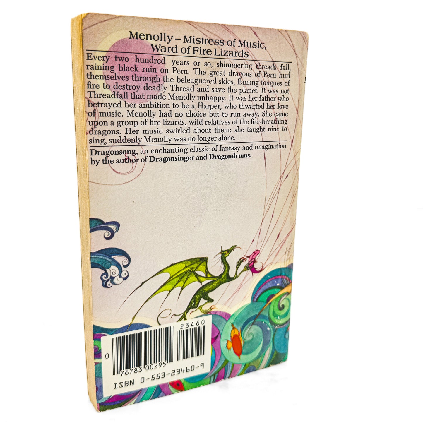 Dragonsong by Anne McCaffrey [FIRST PAPERBACK EDITION] • 14th Print /  1983 • Bantam