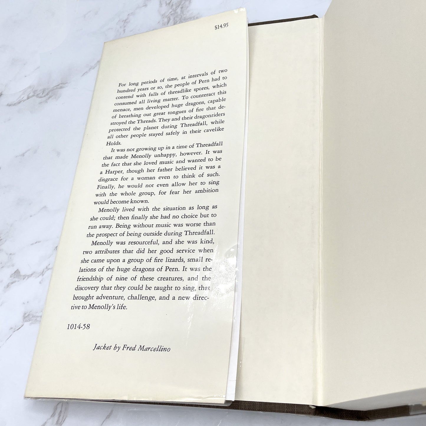 Dragonsong by Anne McCaffrey [FIRST EDITION] 1976 • 7th Print / 1985 • Atheneum • Mint!