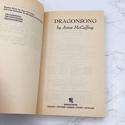 Dragonsong by Anne McCaffrey [FIRST PAPERBACK EDITION] • 14th Print /  1983 • Bantam