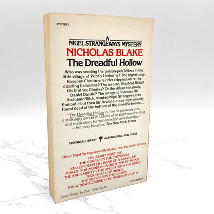 The Dreadful Hollow by Nicholas Blake [1979 PAPERBACK] • Perennial Library