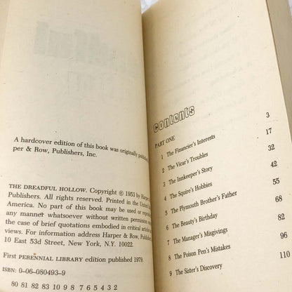 The Dreadful Hollow by Nicholas Blake [1979 PAPERBACK] • Perennial Library