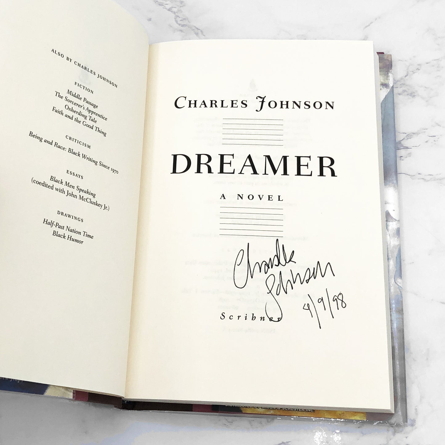 Dreamer by Charles R. Johnson SIGNED! [FIRST EDITION • FIRST PRINTING] 1998 • Scribner