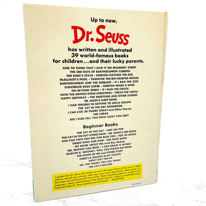 Dr. Seuss's Sleep Book [FIRST EDITION] • Later Printing / 1976 • Random House