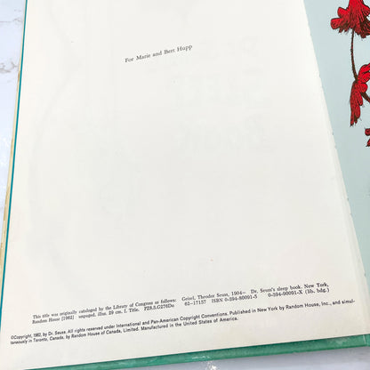 Dr. Seuss's Sleep Book [FIRST EDITION] • Later Printing / 1976 • Random House