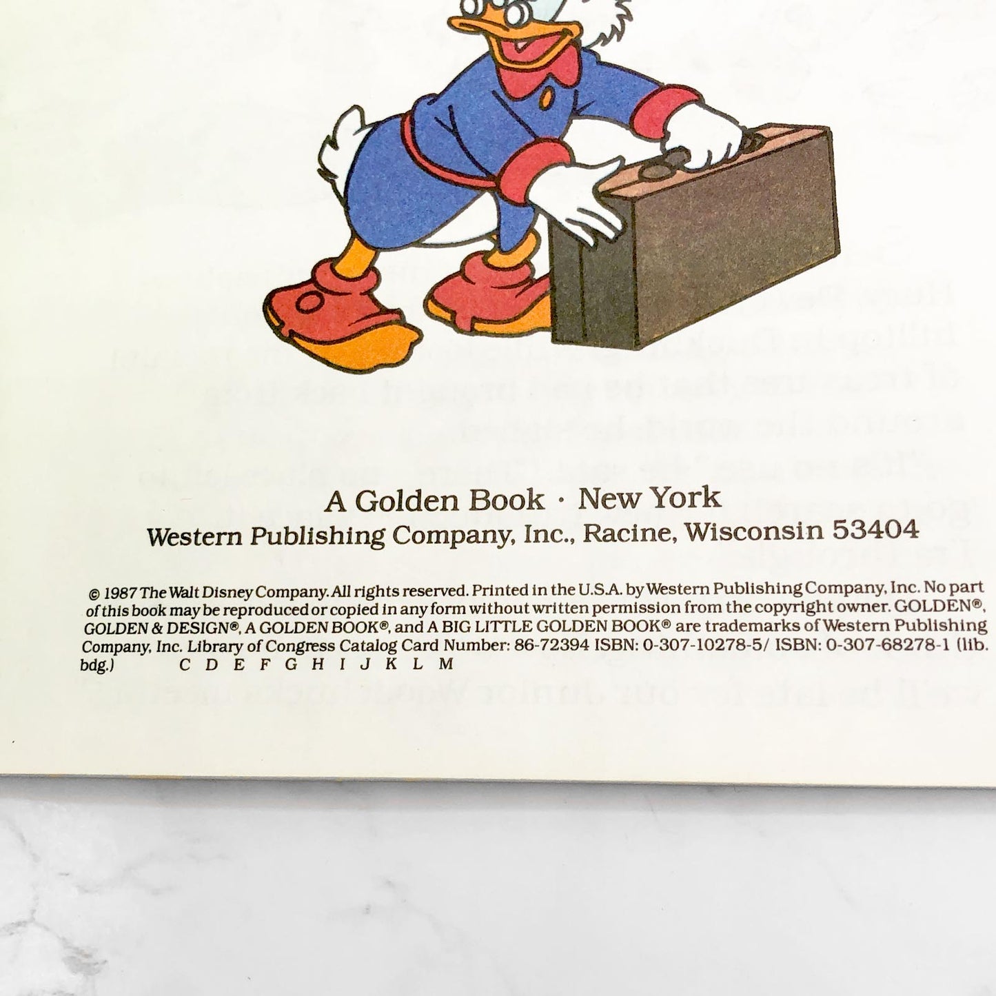 Disney's Duck Tales: The Road to Riches [FIRST EDITION] 1987 • A Big Little Golden Book