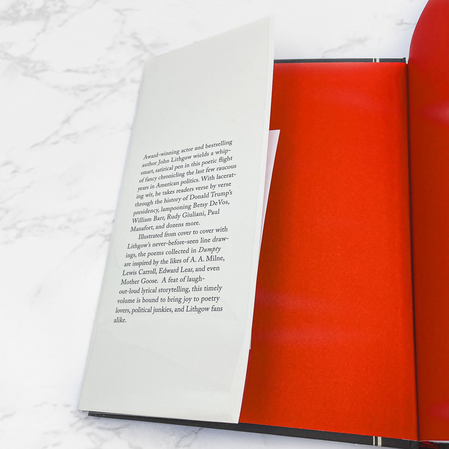 Dumpty: The Age of Trump in Verse by John Lithgow SIGNED! [FIRST EDITION] 2019