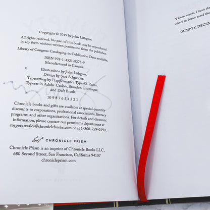 Dumpty: The Age of Trump in Verse by John Lithgow SIGNED! [FIRST EDITION] 2019