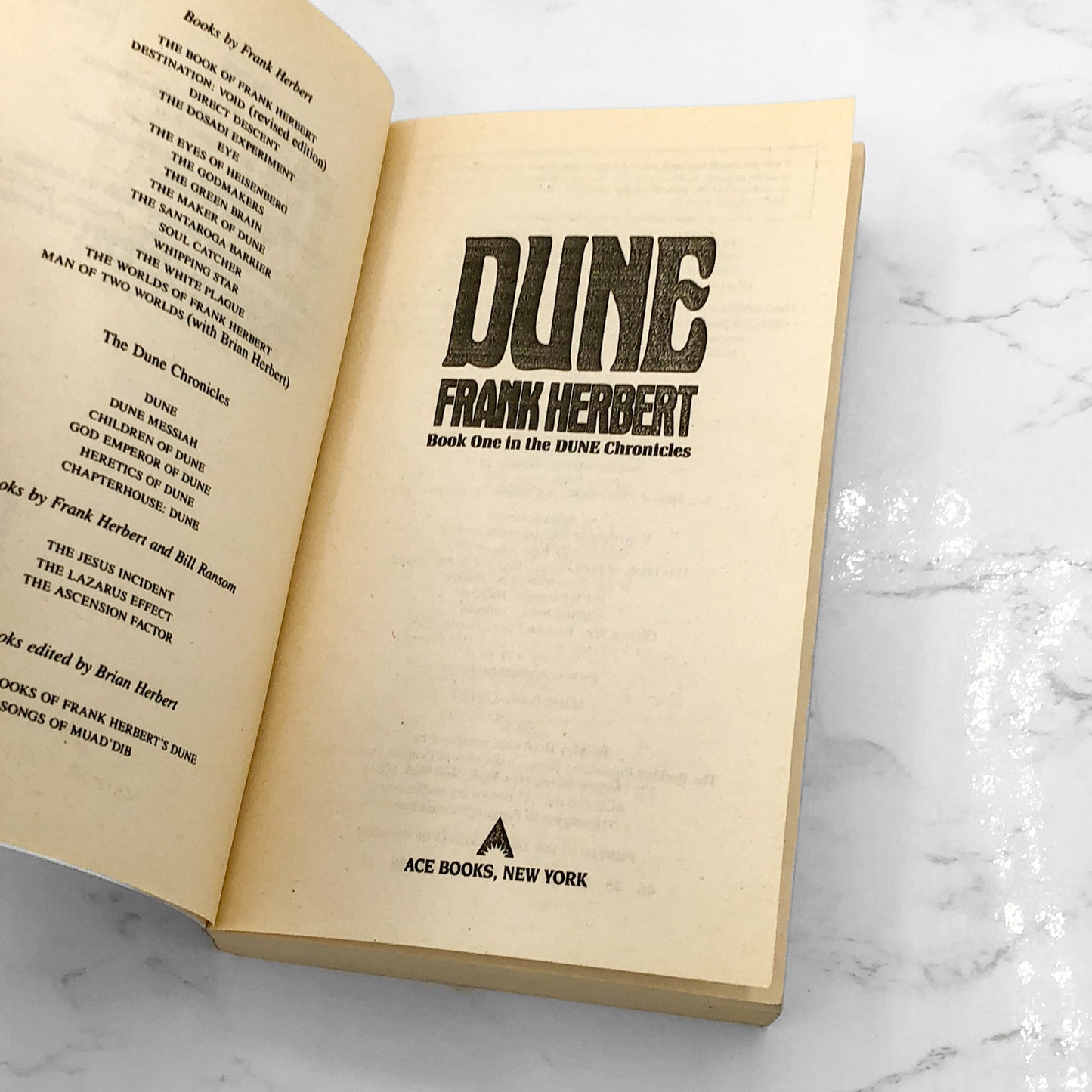 Dune by Frank Herbert [1990 PAPERBACK] • Ace Science Fiction