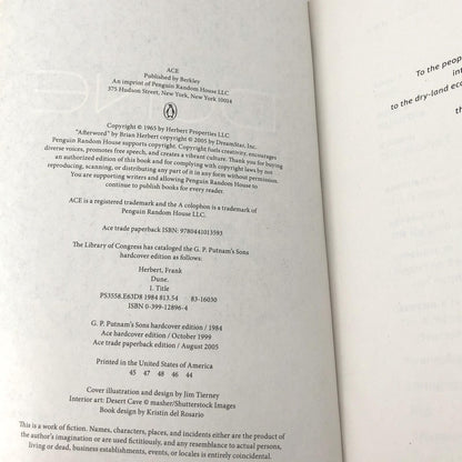 Dune by Frank Herbert [DELUXE TRADE PAPERBACK] 2005 • Ace Books