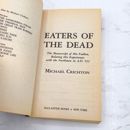 Eaters of The Dead by Michael Crichton [1988 PAPERBACK] Ballantine