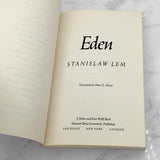 Eden by Stanisław Lem [FIRST PAPERBACK PRINTING] 1989 • HBJ *See condition