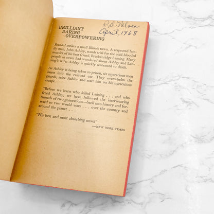 The Eighth Day by Thornton Wilder [FIRST PAPERBACK PRINTING] 1968 • Popular Library