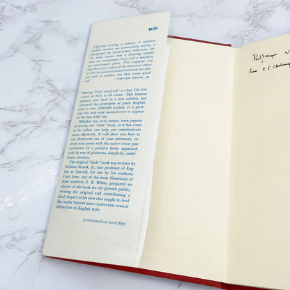 The Elements of Style by William Strunk and E.B. White [SECOND EDITION / HARDCOVER] • 1972
