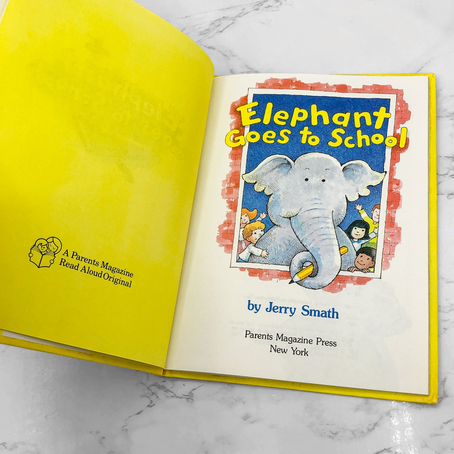 Elephant Goes to School by Jerry Smath [FIRST EDITION] 1984 • Parents Magazine Press