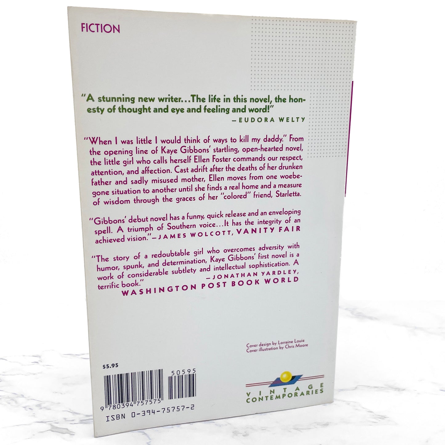 Ellen Foster by Kaye Gibbons [FIRST PAPERBACK EDITION] 1988 • Vintage Contemporaries