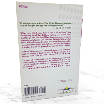 Ellen Foster by Kaye Gibbons [FIRST PAPERBACK EDITION] 1988 • Vintage Contemporaries