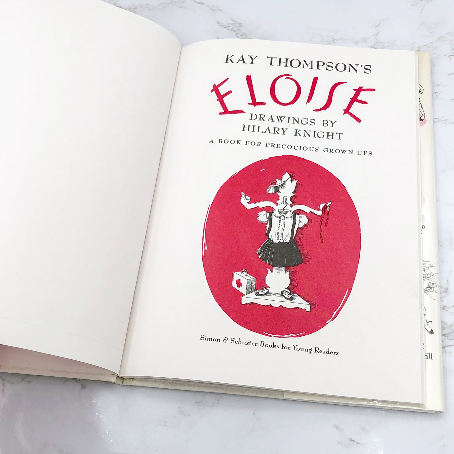 Eloise by Kay Thompson w. drawings by Hilary Knight [HARDCOVER RE-PRINT] 1983 • Simon & Schuster