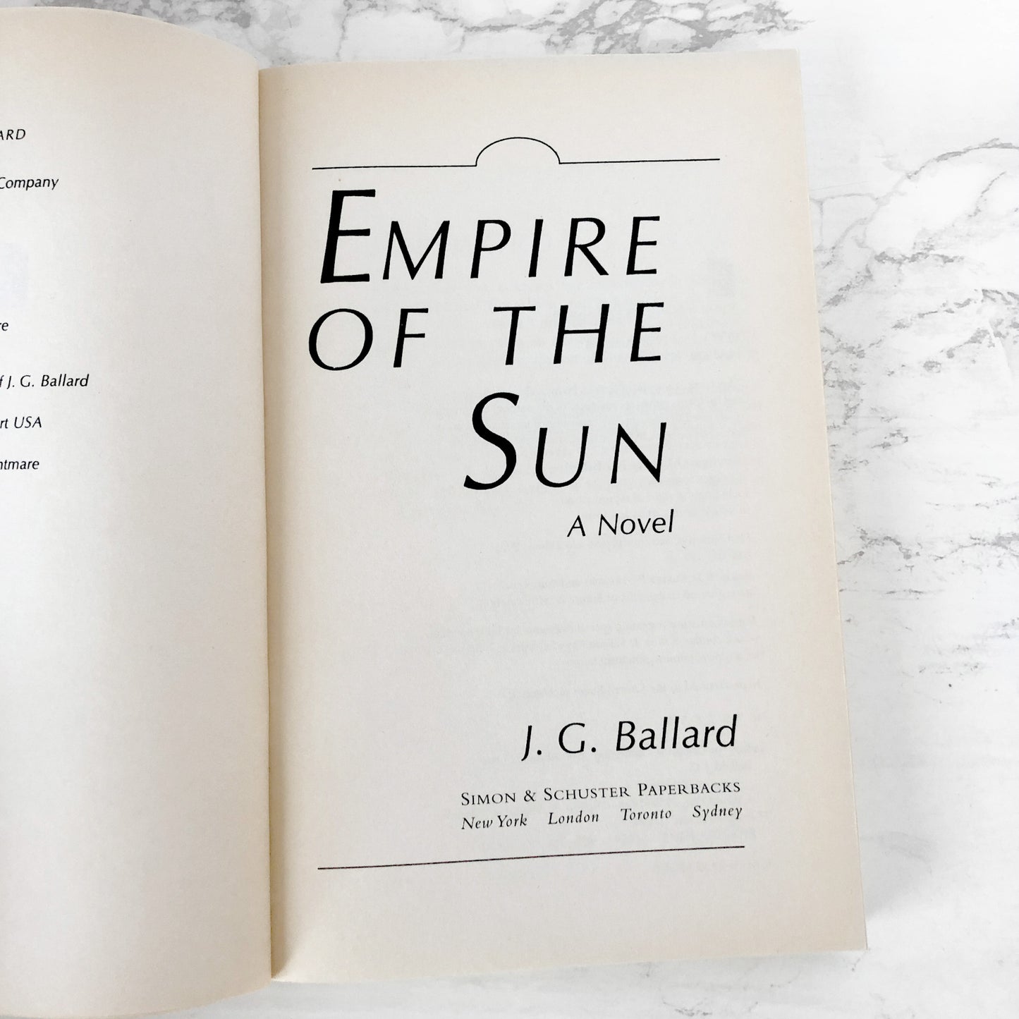 Empire of the Sun by J.G. Ballard [TRADE PAPERBACK] 2005 • Simon & Schuster