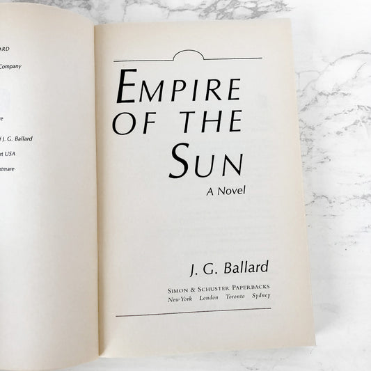 Empire of the Sun by J.G. Ballard [TRADE PAPERBACK] 2005 • Simon & Schuster
