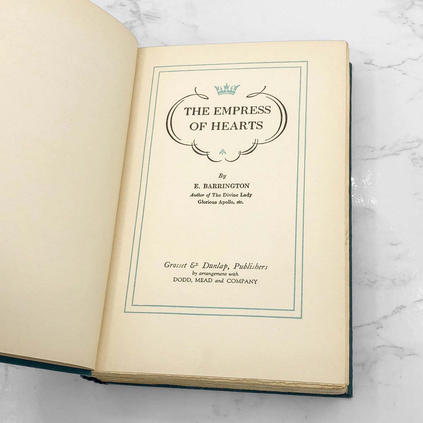 The Empress of Hearts: A Romance of Marie Antoinette by E. Barrington [U.S. FIRST EDITION] 1928 • Grosset & Dunlap