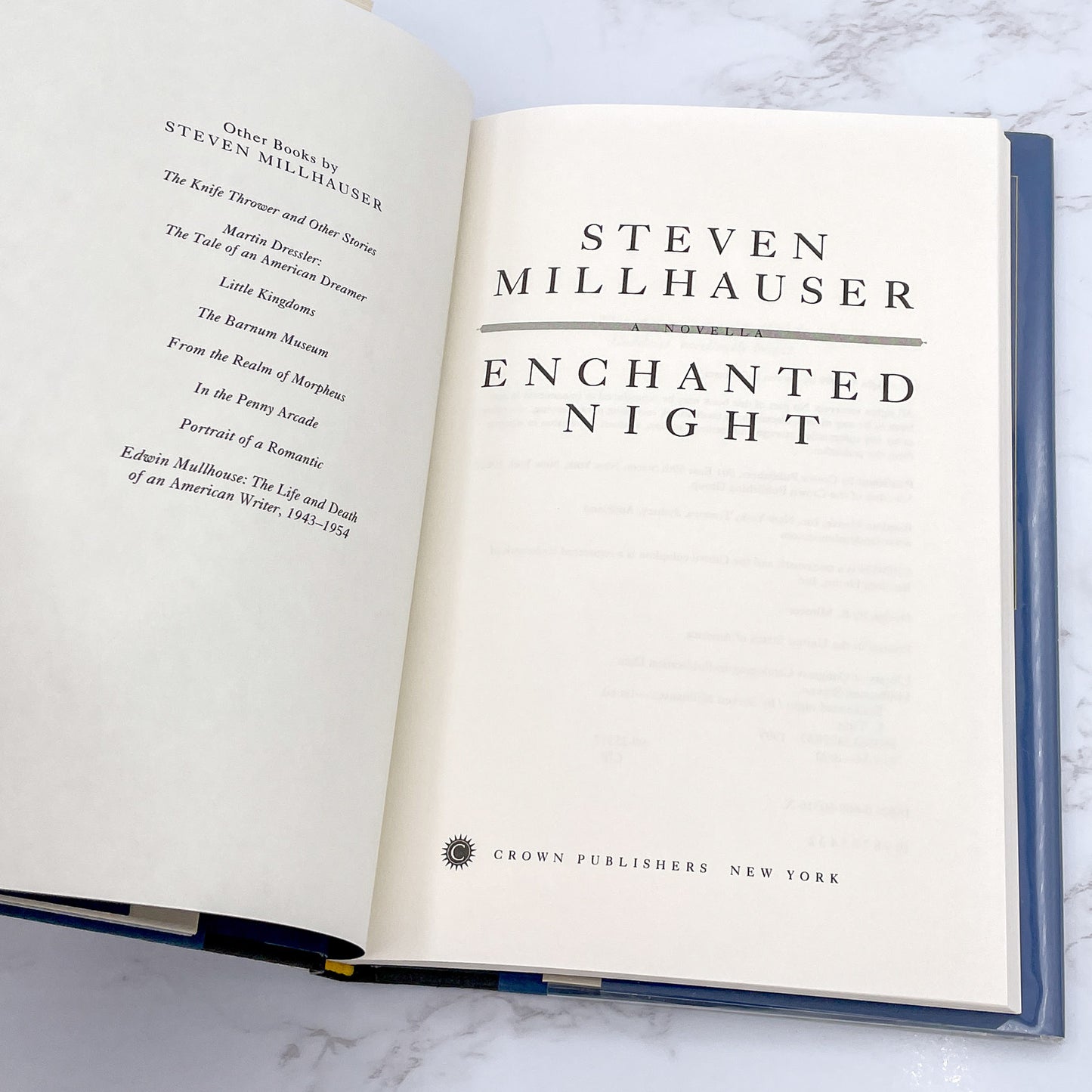 Enchanted Night by Steven Millhauser [FIRST EDITION] 1999 • Crown