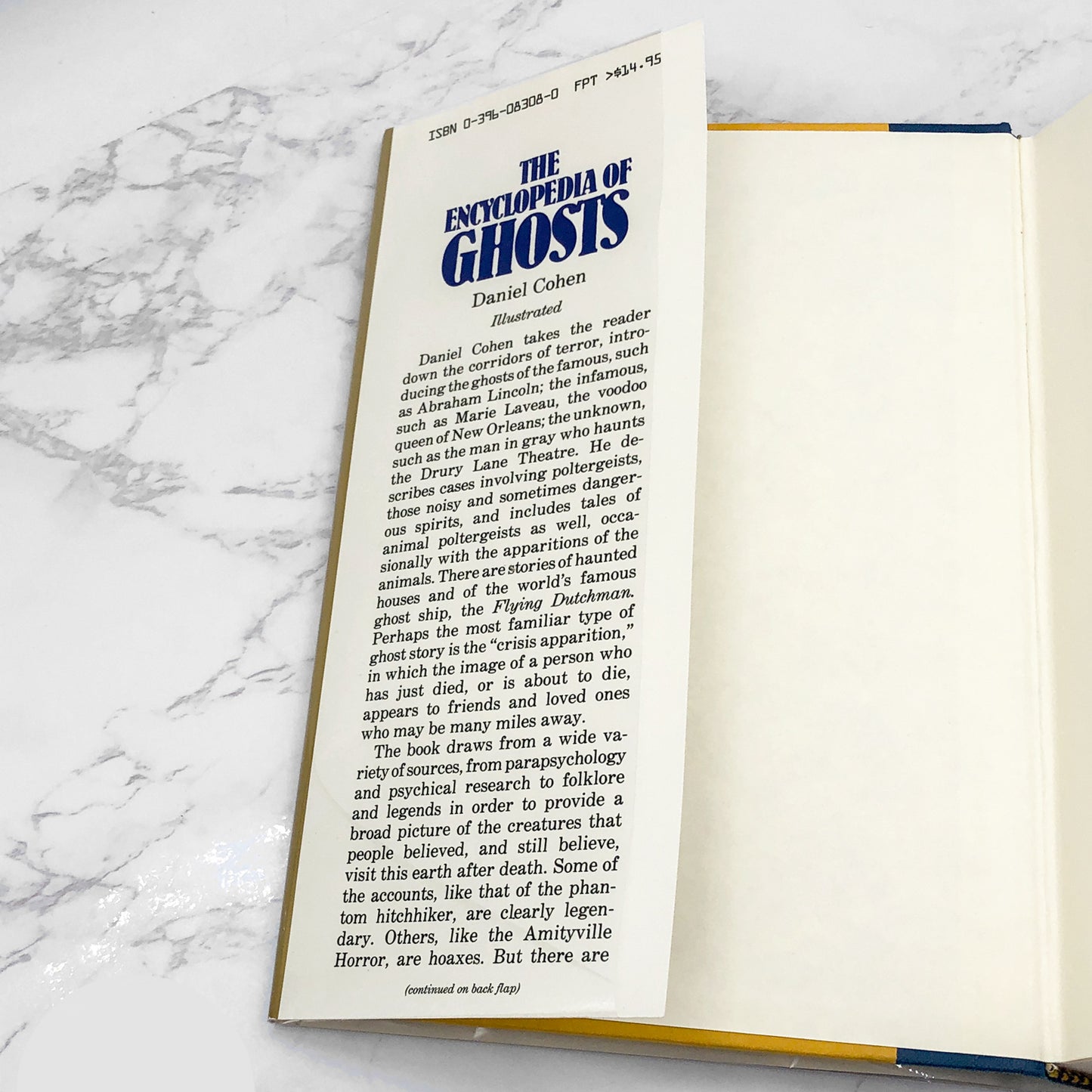 The Encyclopedia of Ghosts by Daniel Cohen [FIRST EDITION] 1984 • Dodd Mead & Company