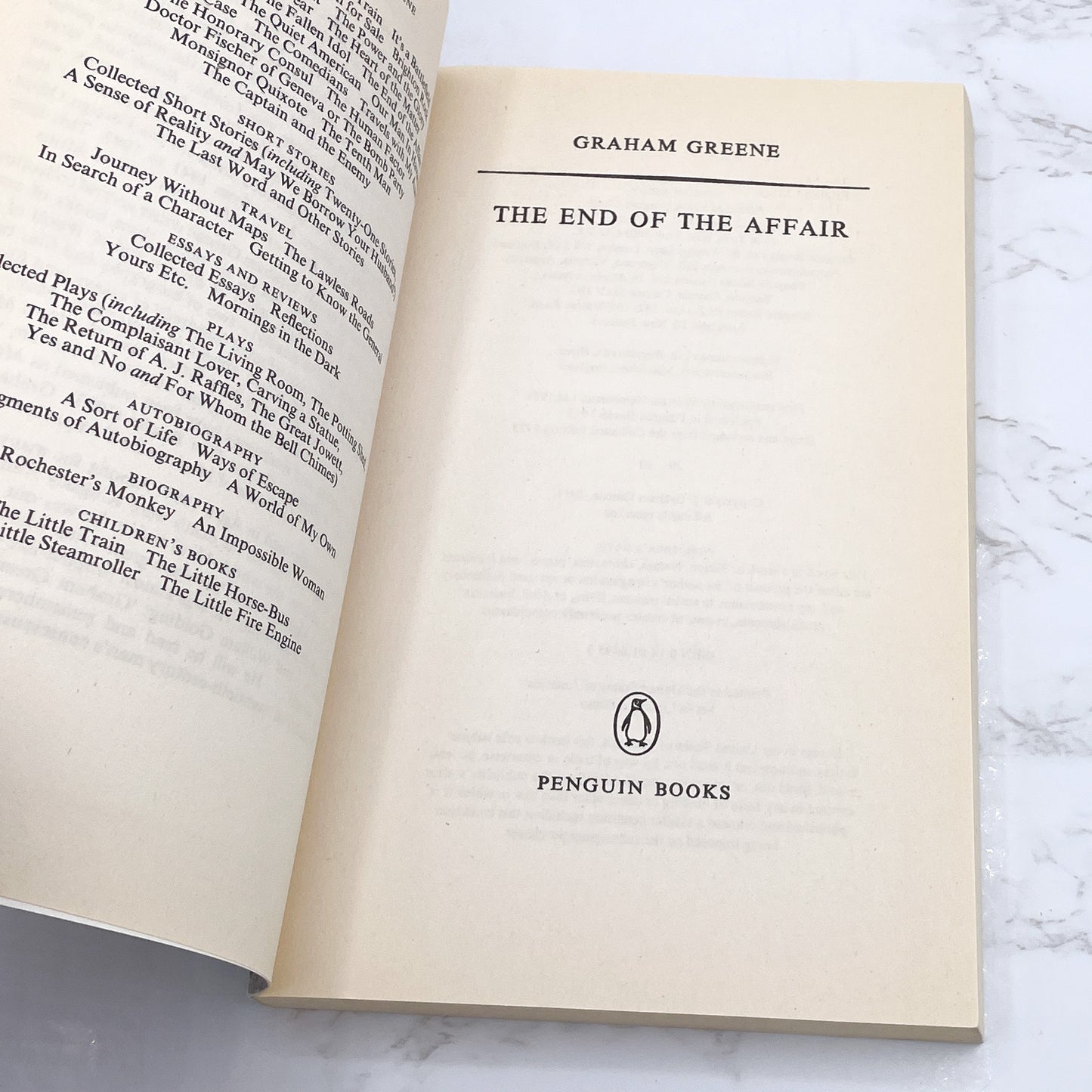 The End of the Affair by Graham Greene [TRADE PAPERBACK] 1994 • Penguin