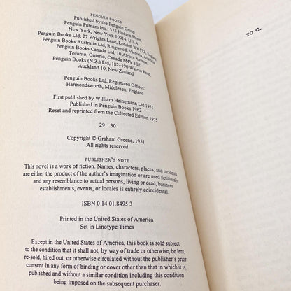 The End of the Affair by Graham Greene [TRADE PAPERBACK] 1994 • Penguin