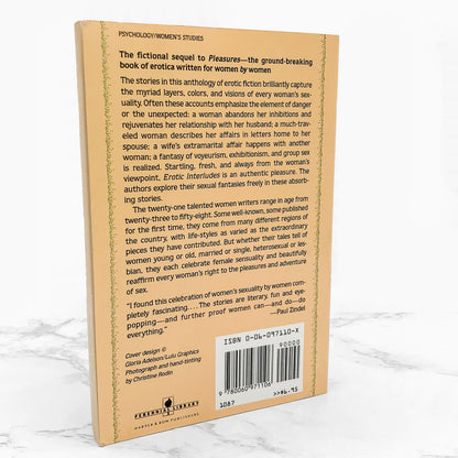 Erotic Interludes: Tales Told by Women edited by Lonnie Barbach [FIRST PAPERBACK EDITION] 1987 • Perennial