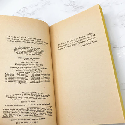 Even Cowgirls Get the Blues by Tom Robbins [1981 PAPERBACK] • Ballantine